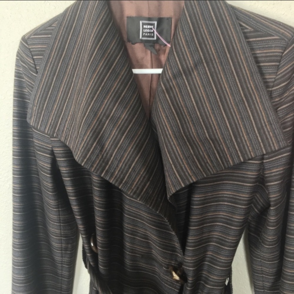 Herve Leger elegant swing‎ Jacket 6, & HL purse - Picture 2 of 8